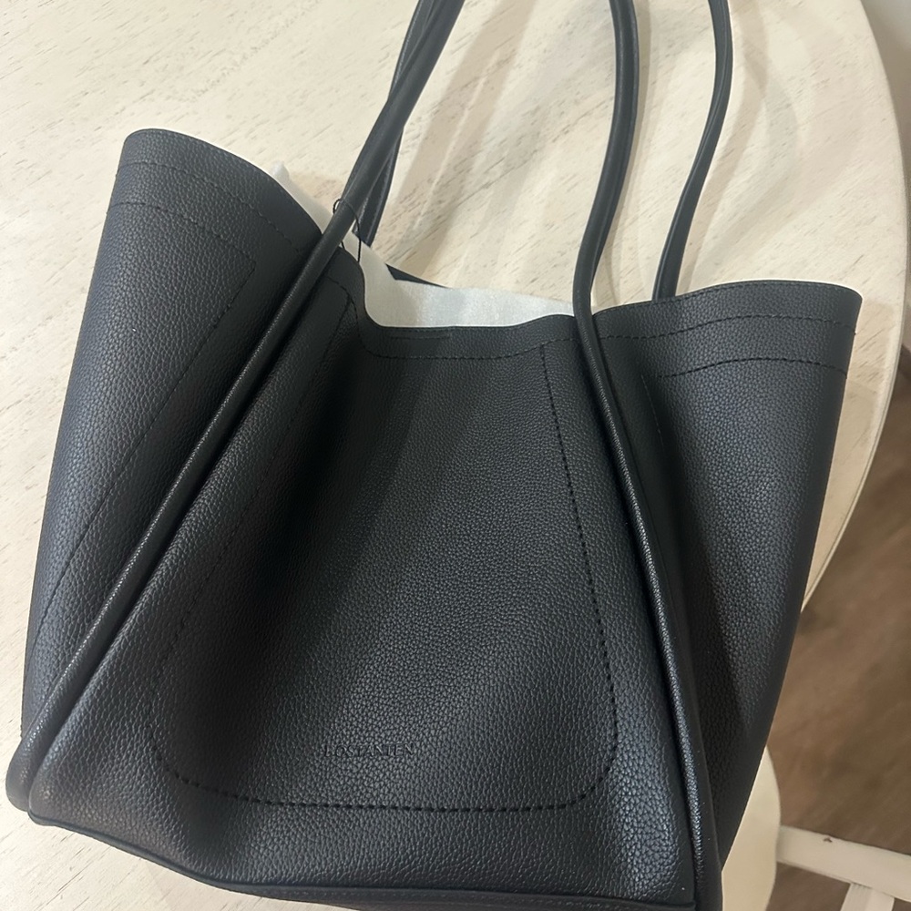 Bostanten Black Leather Tote